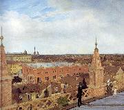 Eduard Gaertner Panorama of Berlin. oil on canvas